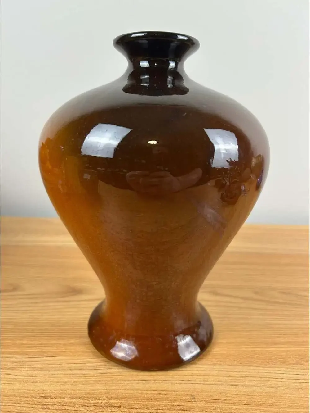 JB Owens Utopian 1900s Art Pottery Bulbous Form Floral Painted 8.5
